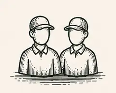 Deux agriculteurs en casquette, côte à côte